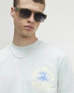 Blue Oversized Cotton Cote Bleue T-Shirt