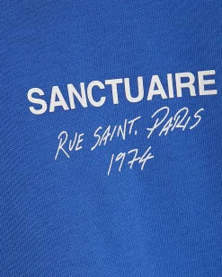 Blue Oversized Fit Cotton Sanctuaire T-Shirt