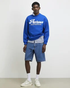 Blue Oversized Fit Penrose Sweatshirt