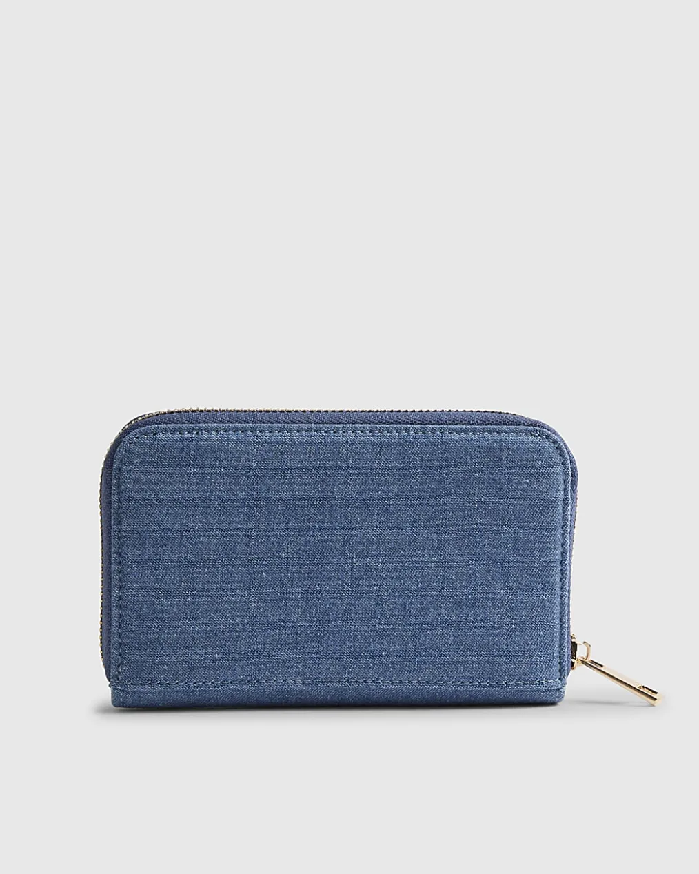 Blue Paisley Print Embroidered Purse