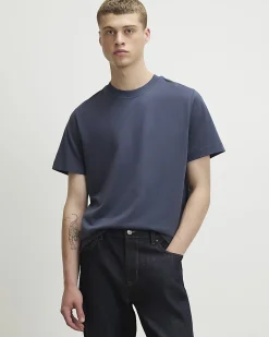 Blue Regular Fit Cotton T-Shirt