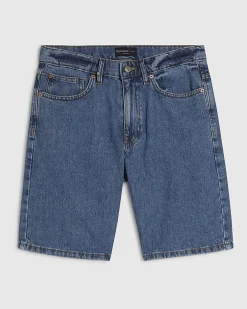 Blue Regular Fit Denim Shorts