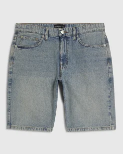 Blue Regular Fit Denim Shorts