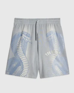 Blue Regular Fit Washed Yokosuka Shorts