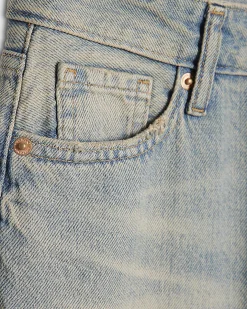 Blue Relaxed Straight Leg Jeans