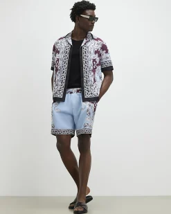 Blue Renaissance Pull On Shorts