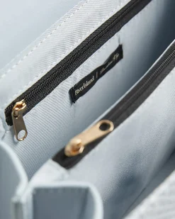 Blue Scalloped Edge Shoulder Bag