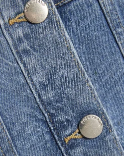 Blue Seamed Denim Jacket