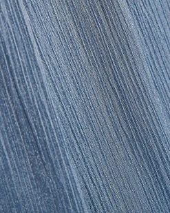Blue Shimmer Balloon Leg Trousers