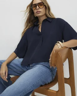 Blue Short Sleeve Polo Shirt