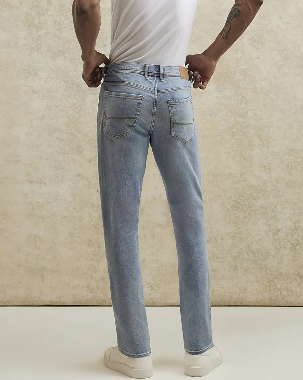 Blue Skinny Fit Stretch Jeans