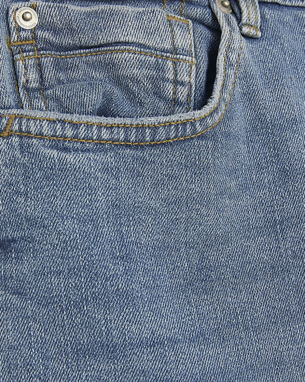 Blue Skinny Fit Stretch Jeans