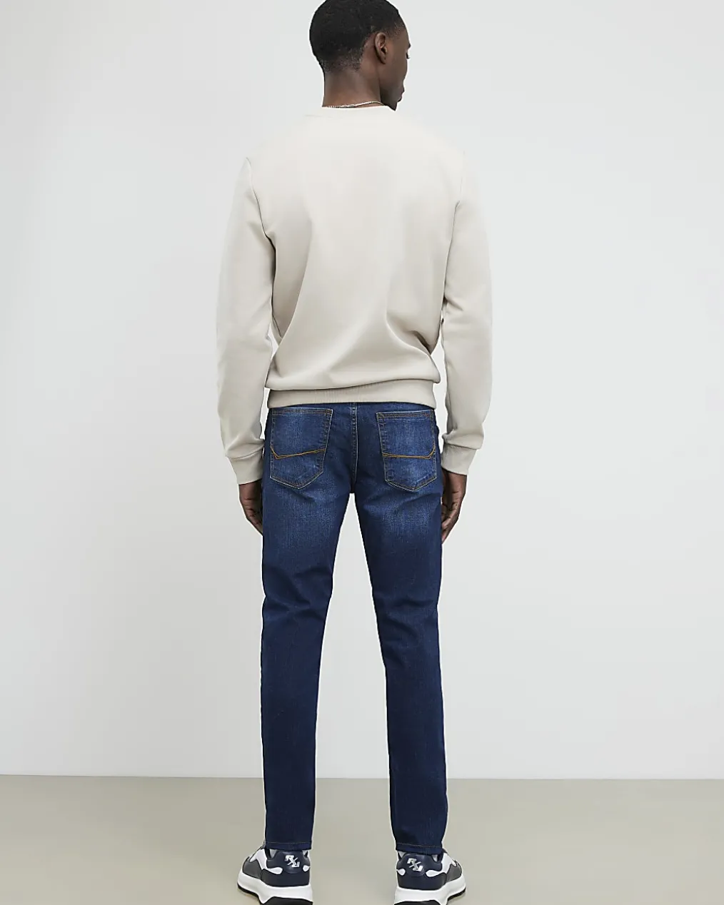 Blue Skinny Fit Stretch Jeans