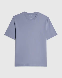 Blue Slim Fit Cotton Lightweight T-Shirt