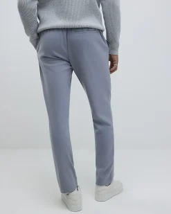 Blue Slim Fit Elasticated Smart Joggers