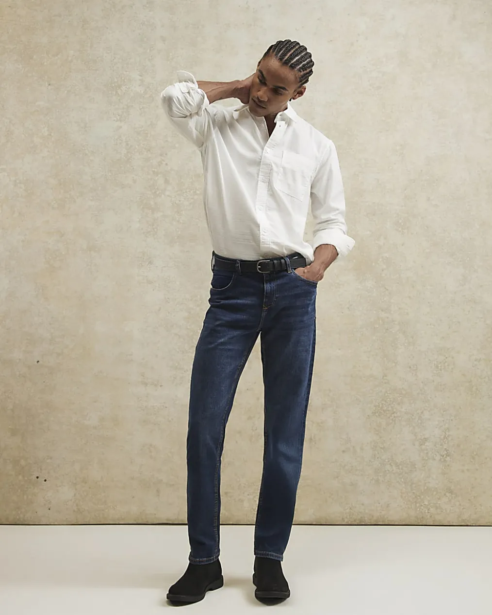 Blue Slim Fit Stretch Jeans
