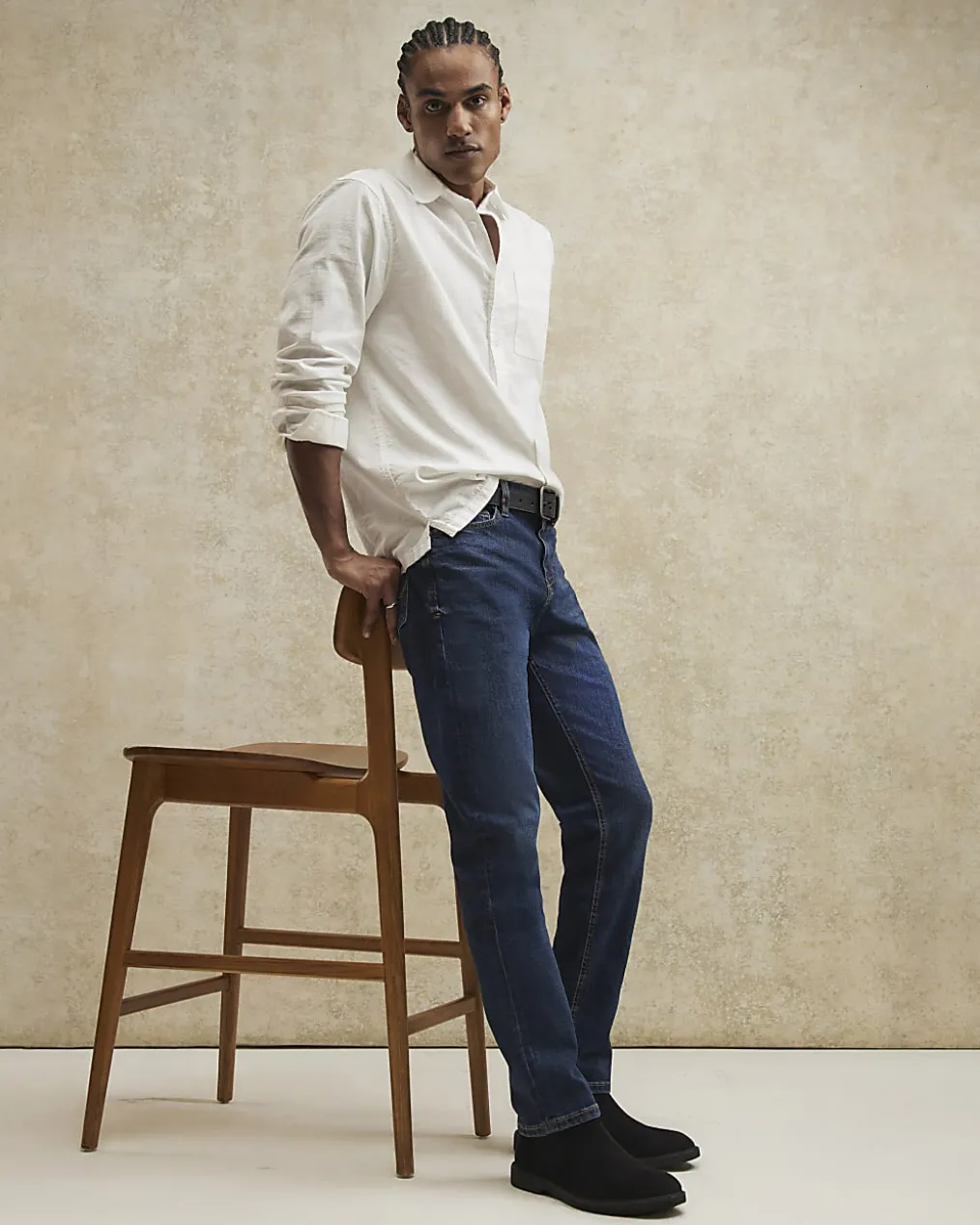Blue Slim Fit Stretch Jeans