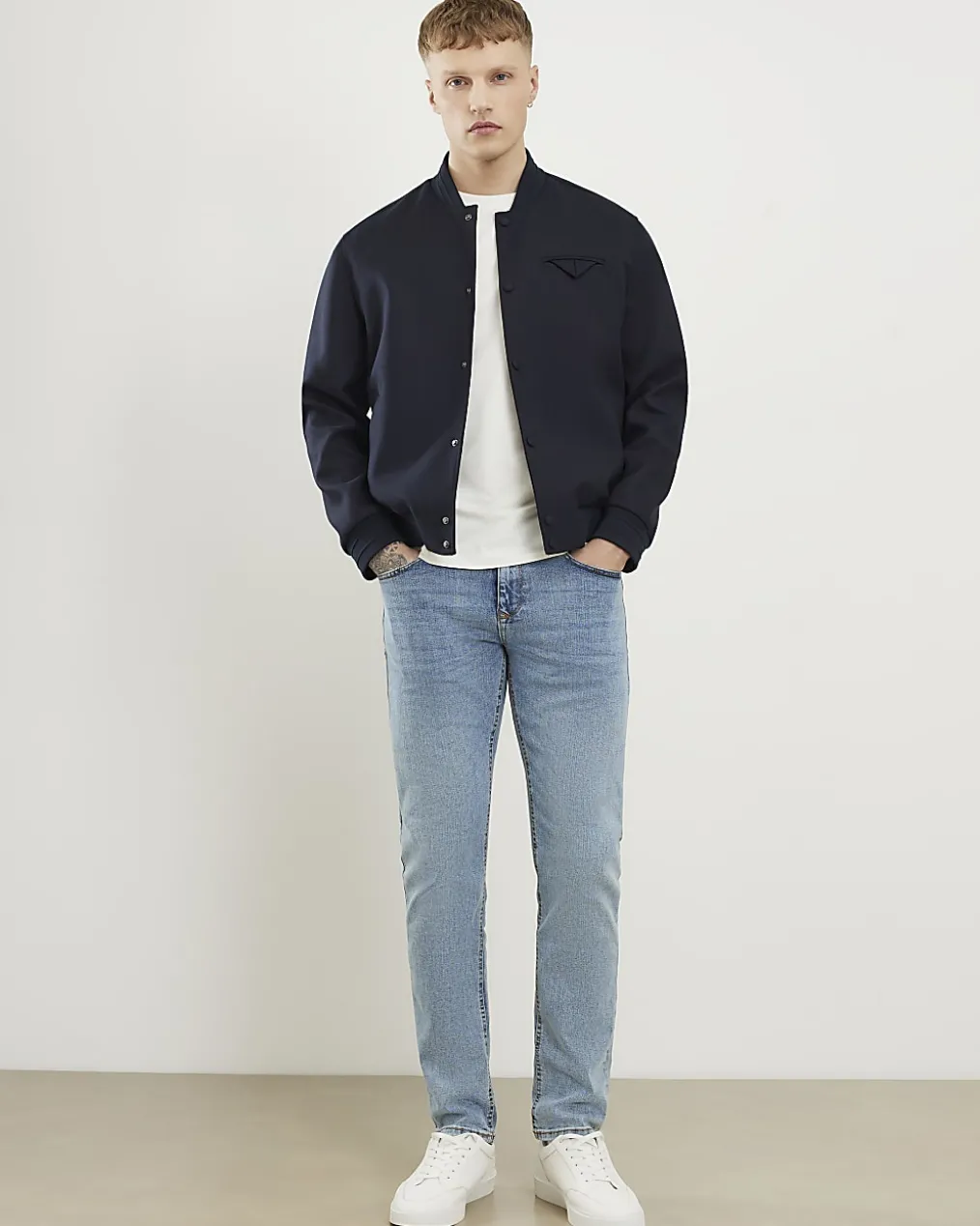 Blue Slim Fit Stretch Jeans