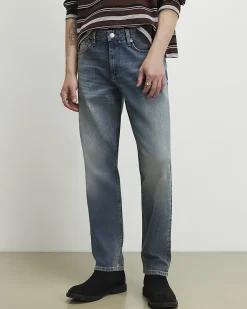 Blue Slim Fit Washed Jeans