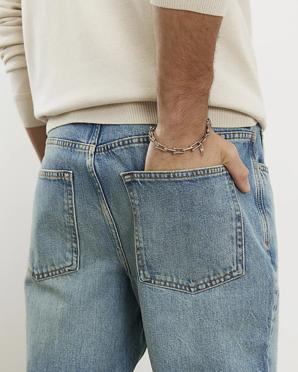 Blue Straight Fit Jeans