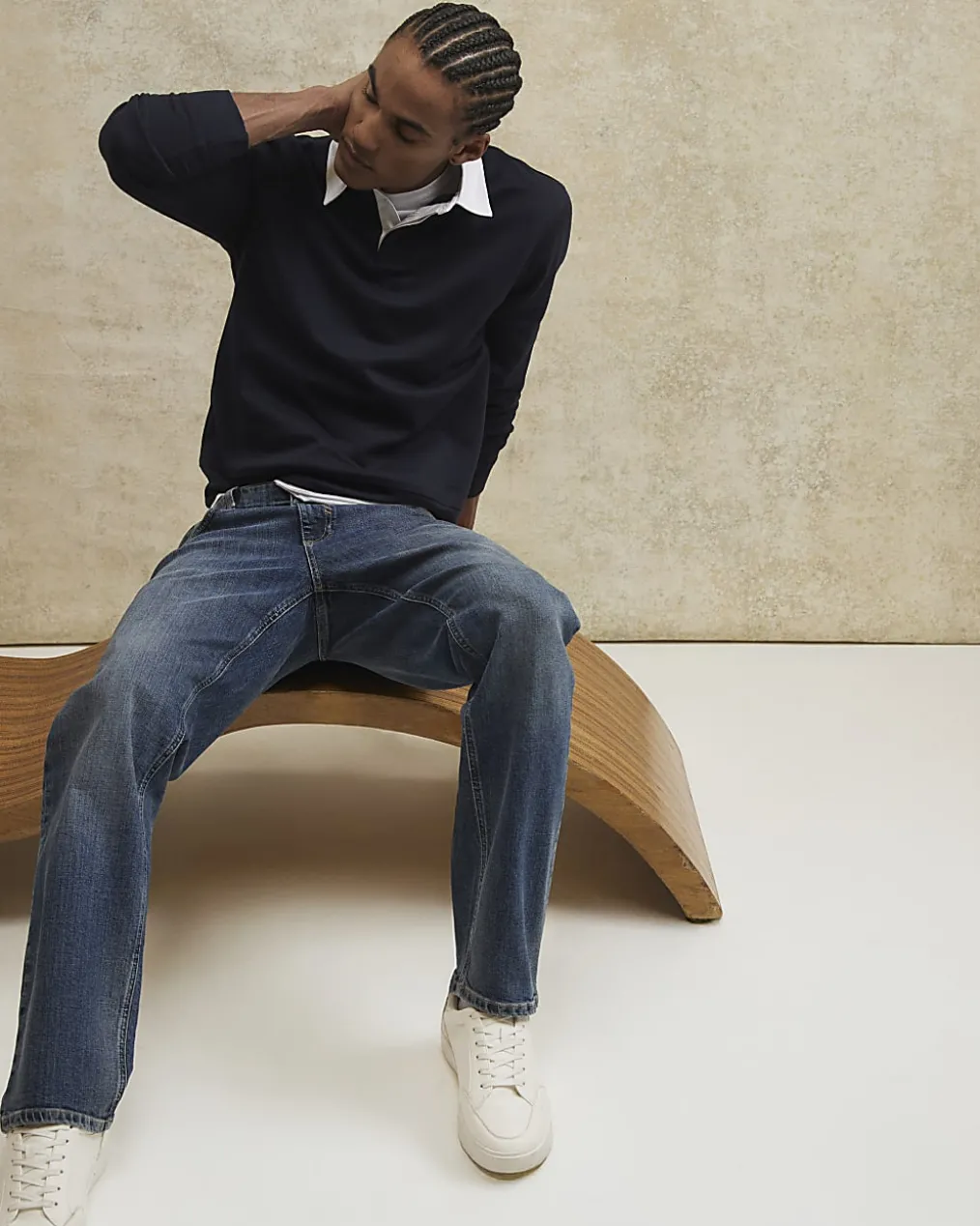 Blue Straight Fit Jeans
