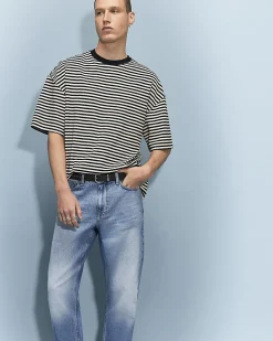 Blue Straight Leg Jeans