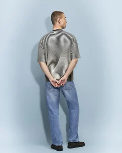 Blue Straight Leg Jeans