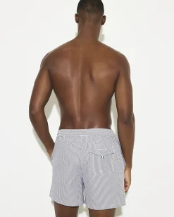 Blue Stripe Swim Shorts