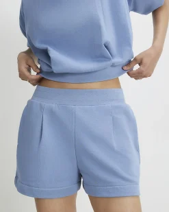 Blue Sweat Runner Shorts