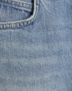 Blue Tapered Fit Stretch Jeans