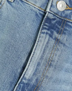 Blue Tapered Fit Stretch Jeans