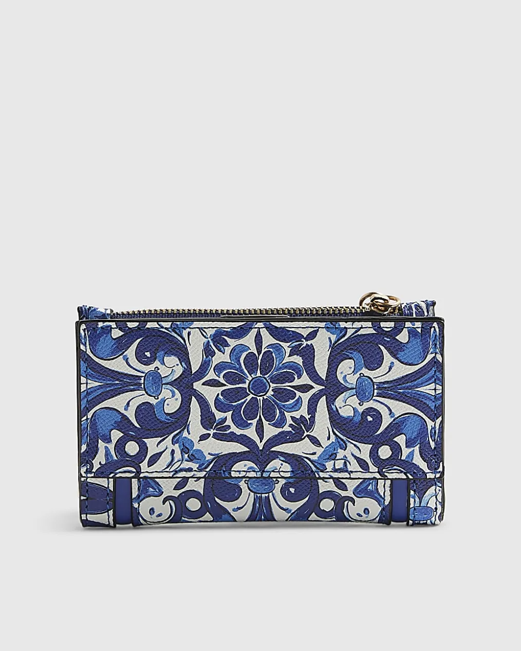 Blue Tile Print Mini Purse