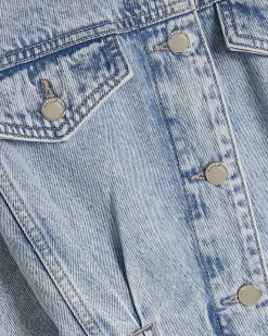 Blue Waisted Denim Jacket