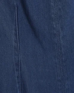 Blue Wide Leg Denim Jumpsuit