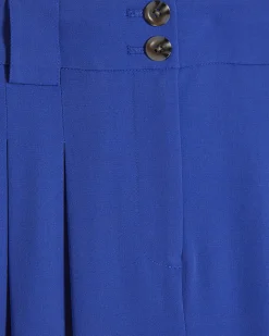 Blue Wide Leg Trousers