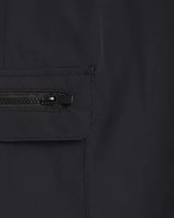Boys Black Zip Cargo Trousers