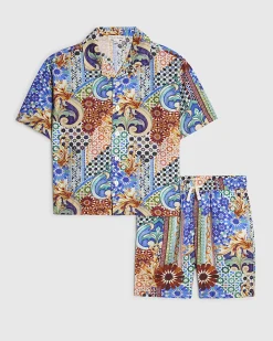Boys Blue Shirt & Short Set