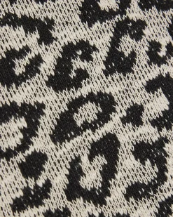 Brown Animal Print Whipstitch T-Shirt
