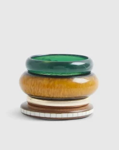 Brown Bangle Stack
