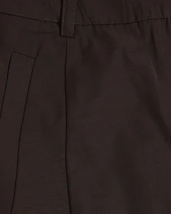 Brown Barrel Leg Trousers