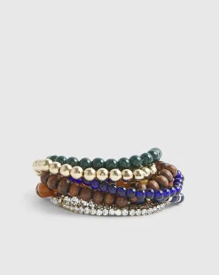 Brown Beaded Bracelet 20 Pack