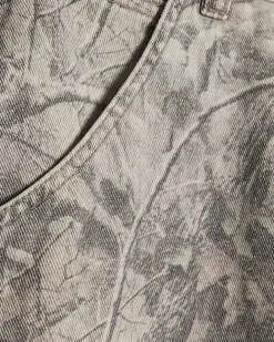 Brown Camouflage Denim Jorts