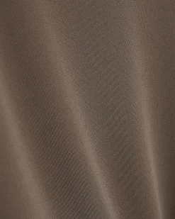 Brown Cold Shoulder Top