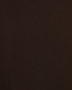 Brown Cotton Sleeveless Whipstitch Maxi Dress