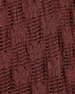 Brown Crochet Lace Trousers