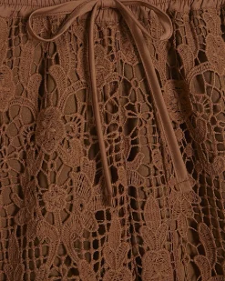 Brown Crochet Trousers