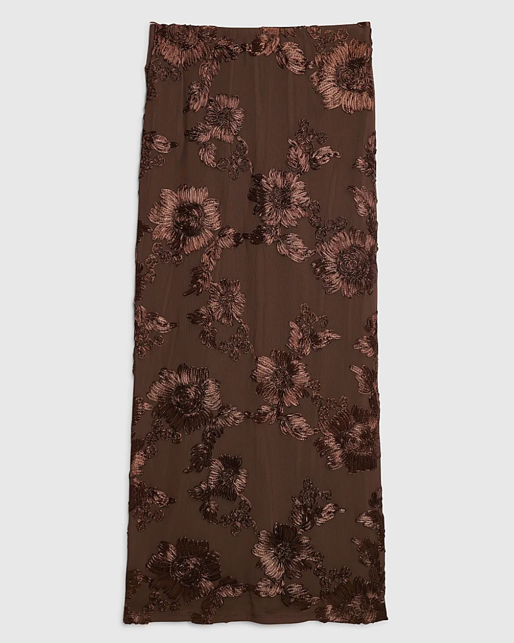 Brown Floral Cornelli Maxi Skirt
