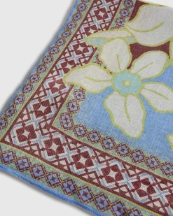 Brown Floral Spliced Scarf