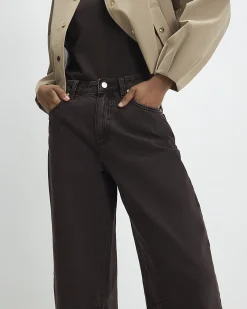 Brown High Waisted Baggy Jeans