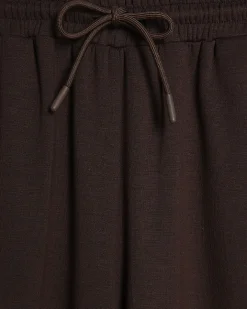 Brown High Waisted Premium Wide Leg Joggers